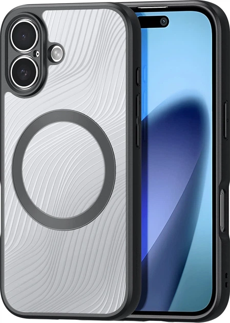 Etui plecki Dux Ducis Aimo Mag Case with Magnetic Ring do Apple iPhone 17 Black (6971824153309) - obraz 1