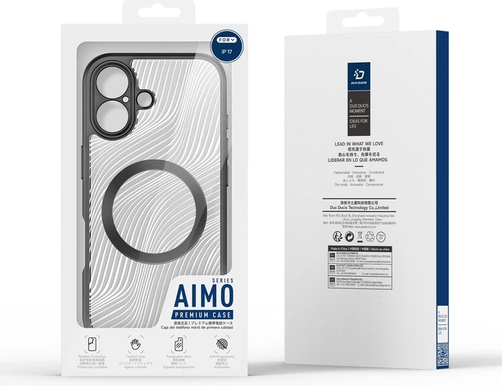 Etui plecki Dux Ducis Aimo Mag Case with Magnetic Ring do Apple iPhone 17 Black (6971824153309) - obraz 9