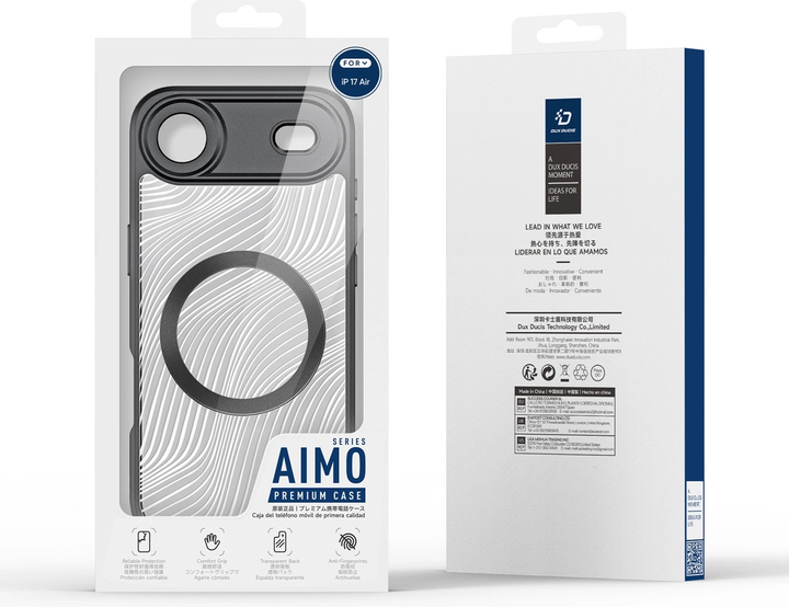 Панель Dux Ducis Aimo Mag Case with Magnetic Ring для Apple iPhone Air Black (6971824153316) - зображення 9