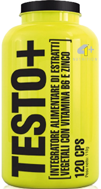 Бустер тестостерону 4 Sport Nutrition Testo+ 120 капсул (8056099400803) - зображення 1