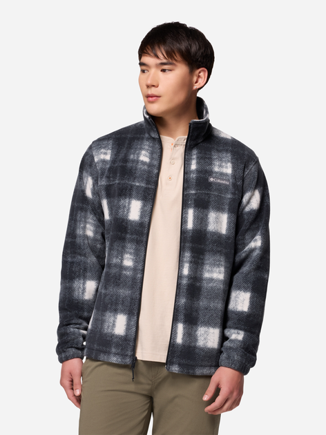 Bluza męska rozpinana streetwear polarowa Columbia Steens Mtn Print Jac 1478231195 XL Szara (198711228476) - obraz 1