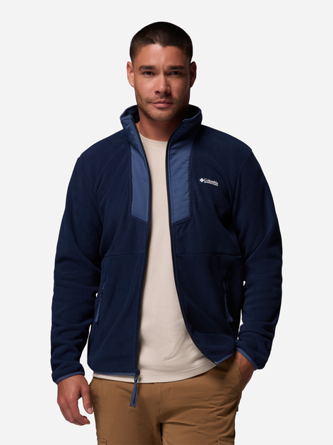 Толстовка на флісі на блискавці чоловіча Columbia Sequoia Grove Fz Fleece 2095891463 XL Темно-синя (198711133282) - зображення 1