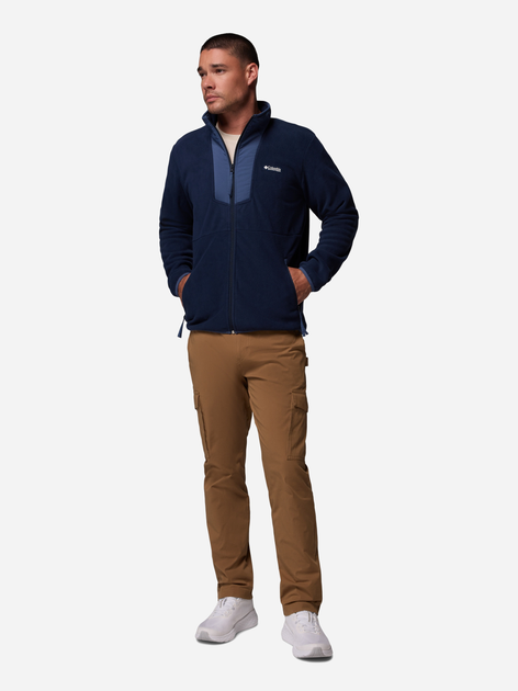 Толстовка на флісі на блискавці чоловіча Columbia Sequoia Grove Fz Fleece 2095891463 XL Темно-синя (198711133282) - зображення 3
