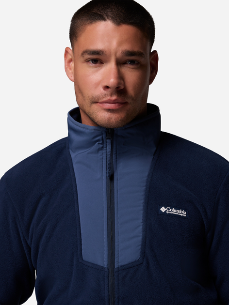 Толстовка на флісі на блискавці чоловіча Columbia Sequoia Grove Fz Fleece 2095891463 L Темно-синя (198711133244) - зображення 6