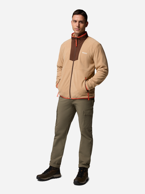 Толстовка на флісі на блискавці чоловіча Columbia Sequoia Grove Fz Fleece 2095891230 XL Бежева (198711133329) - зображення 3
