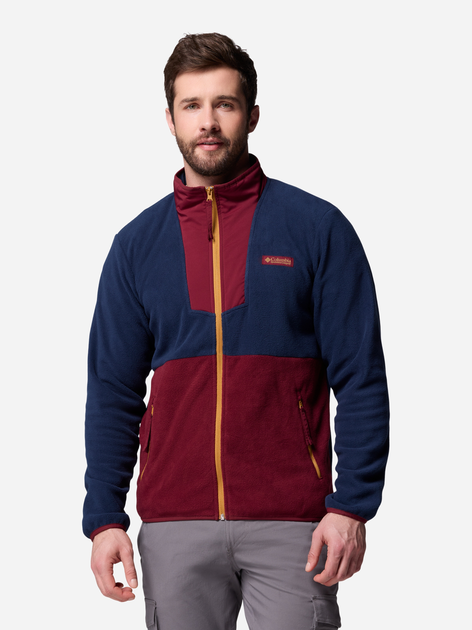Толстовка на флісі на блискавці чоловіча Columbia Sequoia Grove Fz Fleece 2095891624 L Темно-синя (198711133084) - зображення 5