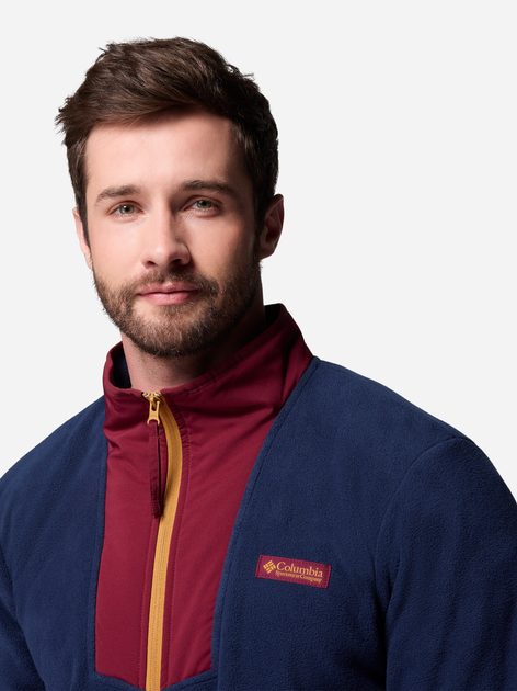 Толстовка на флісі на блискавці чоловіча Columbia Sequoia Grove Fz Fleece 2095891624 L Темно-синя (198711133084) - зображення 6