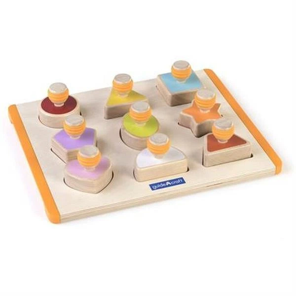 Рамка-вкладиш Guidecraft Manipulatives Форми з ручками (G6742) - зображення 2