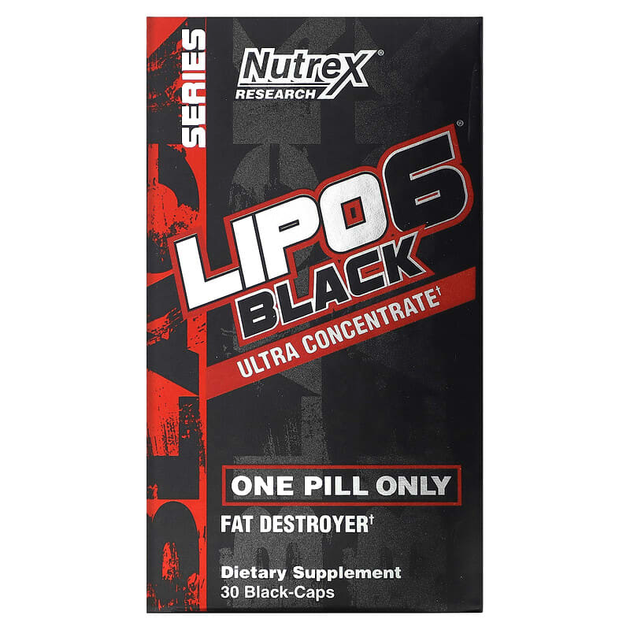 Nutrex Research, Lipo-6 Black UC Fat Destroyer - 30 рідкий капс (814897) - зображення 3