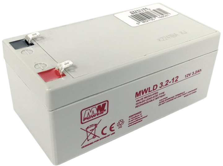 Akumulator MW Power MWLD 3.2-12 12 V 3.2 Ah (5902135168196) - obraz 1