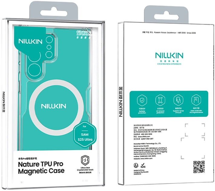 Etui Nillkin Nature TPU Pro Magnetic Case do Samsung Galaxy S25 Ultra Przezroczysty/Biały (6902048289840) - obraz 5