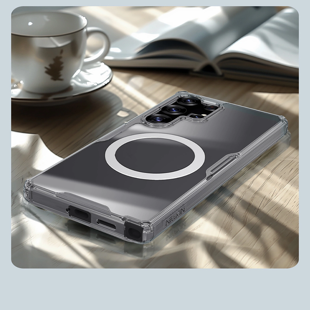 Etui Nillkin Nature TPU Pro Magnetic Case do Samsung Galaxy S25 Ultra Przezroczysty/Biały (6902048289840) - obraz 11