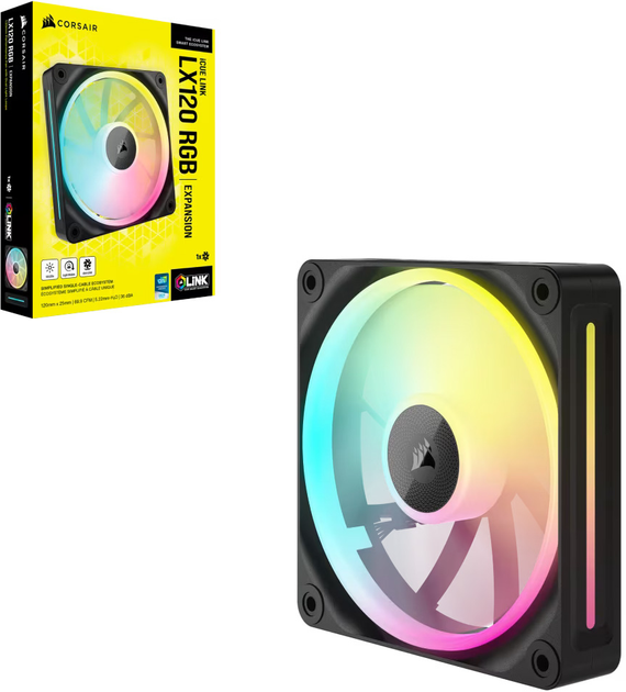Кулер Corsair iCUE LINK LX120 RGB Black (CO-9051025-WW) (A8FSG44110Y1FW) - Уцінка - зображення 5