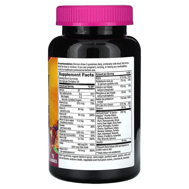 Вітаміни для жінок Alive!, Women's Vitamins, nature's Way, 75 желейних таблеток, (NWY-15897) - зображення 2