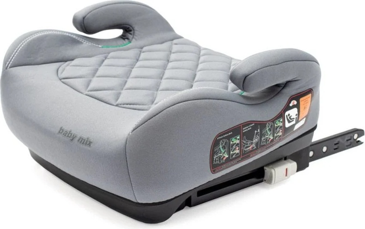 Автокрісло Baby Mix Hero Plus I-Size Isofix 125-150 см Сіре (8596164151433) - зображення 2