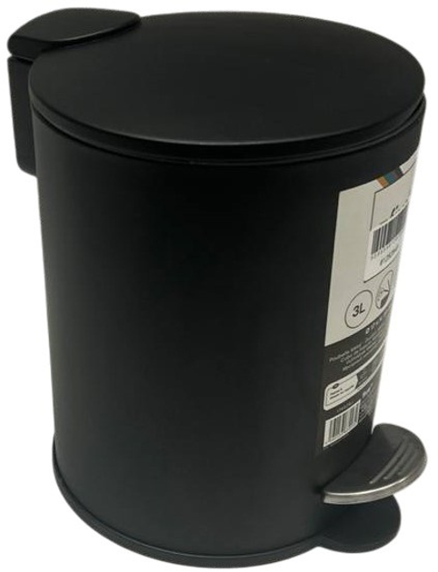 Kosz na smieci do lazienki 5five Simply Smart Modern 3 l Czarny (3560233830234) (955555912828488) - Outlet - obraz 2