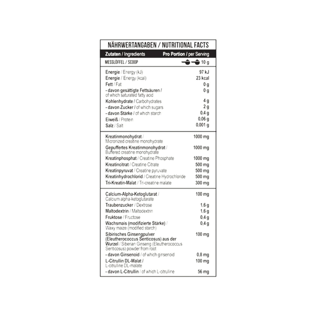 MST Nutrition, Креатин, Creatine Kick, (7 креатинов в 1), вкус зеленое яблоко, 500 г (MST-00299) - изображение 4