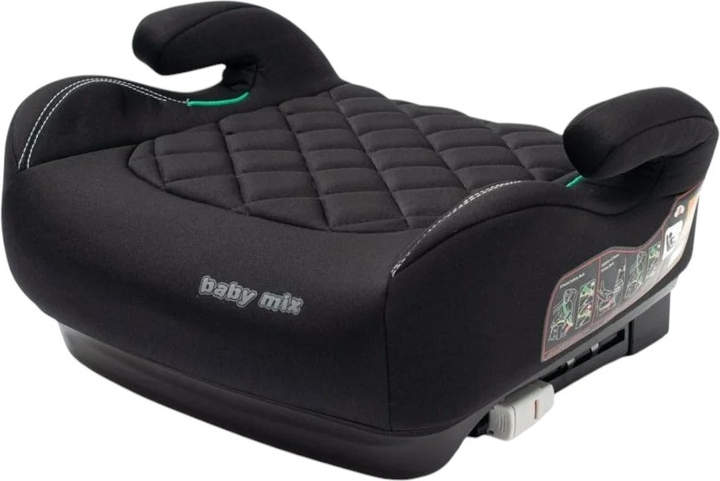 Автокрісло Baby Mix Hero Plus I-Size Isofix 125-150 см Чорне (8596164151426) - зображення 1