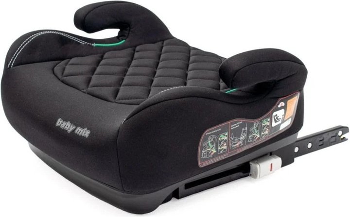 Автокрісло Baby Mix Hero Plus I-Size Isofix 125-150 см Чорне (8596164151426) - зображення 2