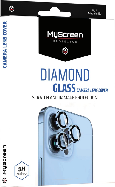 Захисне скло MyScreen DIAMOND GLASS CAMERA LENS COVER для Apple iPhone 17 Black (MD10444 DGCLC BLACK) - зображення 1