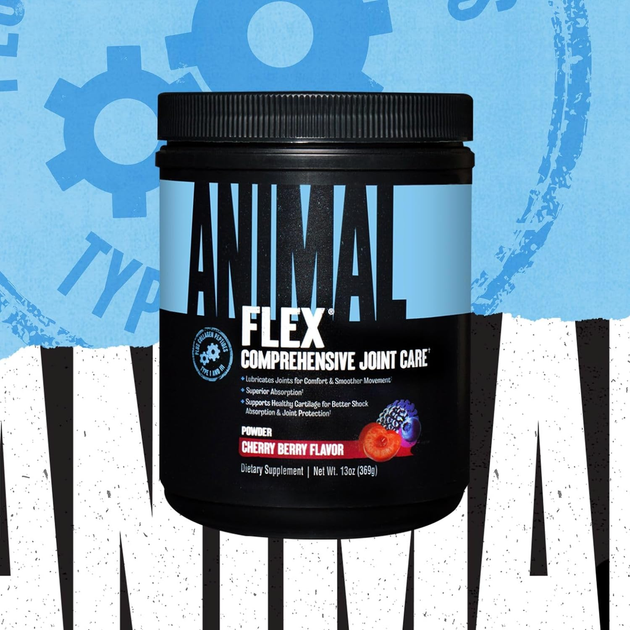 Universal Nutrition, Animal Flex, порошок для поддержки суставов, со вкусом вишни, 369 г (UNN-03288) - изображение 6