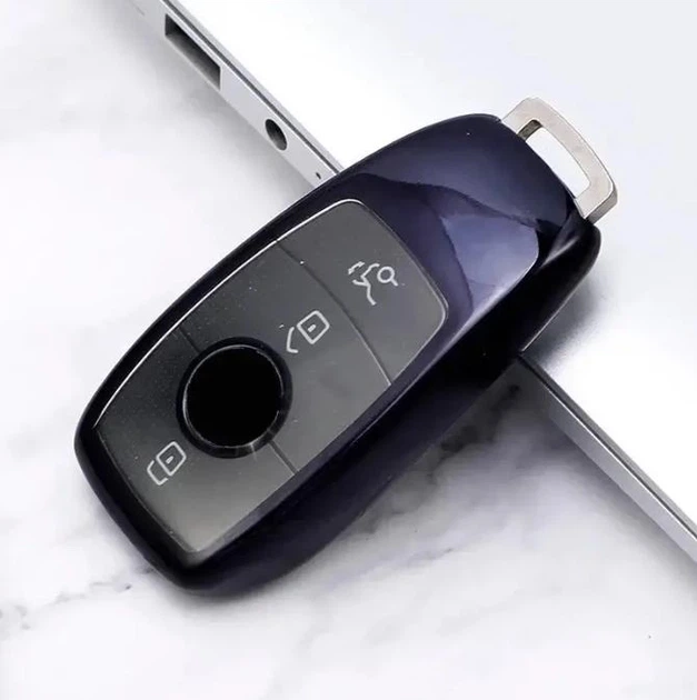 Чехол ключа Mercedes-Benz черный+металлическая пряжка - Фото 2 Чехол ключа Mercedes-Benz черный+металлическая пряжка - изображение 2