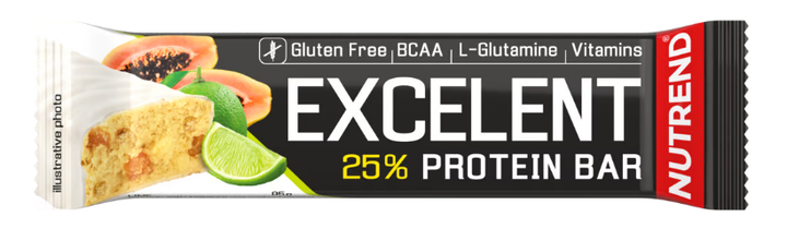 EXCELENT PROTEIN BAR 85 g лайм+папайя - Фото 1 EXCELENT PROTEIN BAR 85 g лайм+папайя - изображение 1