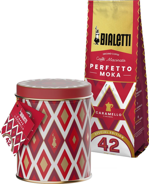 Kawa mielona Bialetti Perfetto Moka Caramello Espresso Puszka 250 g (8006363042475) - obraz 2