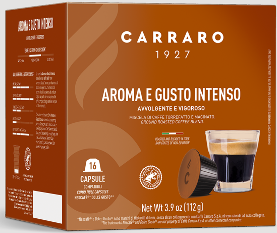 Кофе в капсулах Carraro Dolce Gusto Aroma E Gusto Intenso - Фото 1 Кофе в капсулах Carraro Dolce Gusto Aroma E Gusto Intenso - изображение 1