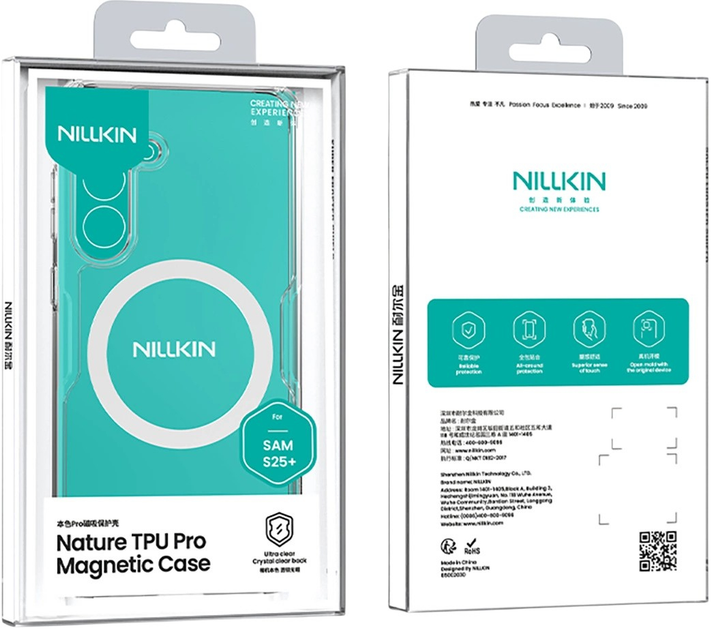 Etui Nillkin Nature TPU Pro Magnetic Case do Samsung Galaxy S25 Plus Przezroczysty/Biały (6902048289833) - obraz 5