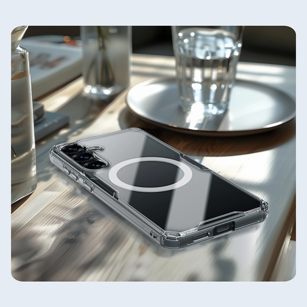 Etui Nillkin Nature TPU Pro Magnetic Case do Samsung Galaxy S25 Plus Przezroczysty/Biały (6902048289833) - obraz 9