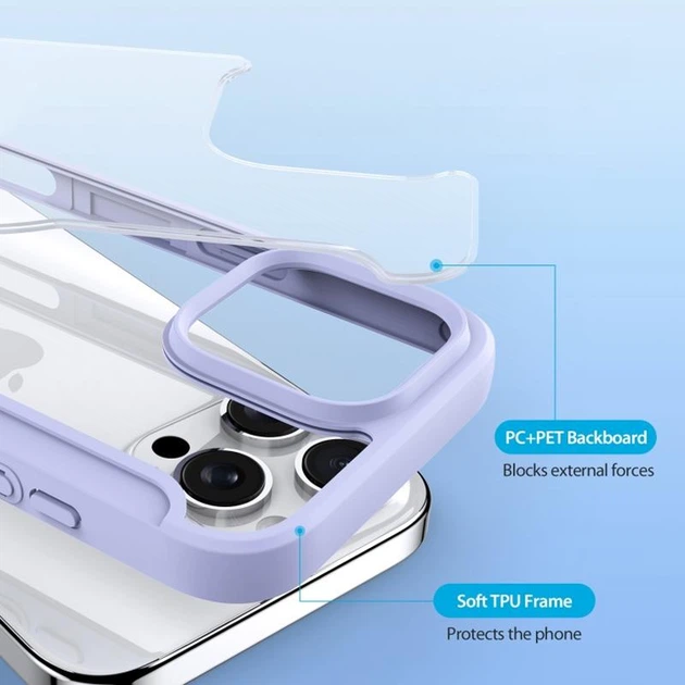 Чехол-книжка Dux Ducis Skin X Pro with MagSafe для Apple iPhone 16 Pro Purple - Фото 4 Чехол-книжка Dux Ducis Skin X Pro with MagSafe для Apple iPhone 16 Pro Purple - изображение 4