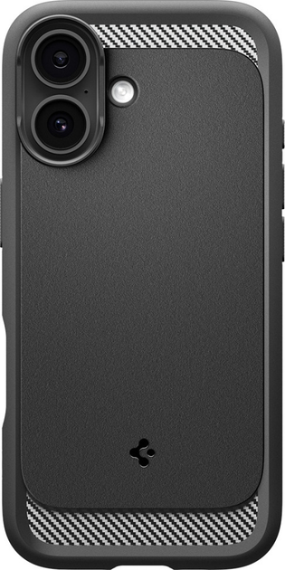 Etui plecki Spigen Rugged Armor MagSafe do Apple iPhone 17 Matte Black (8800283314991) - obraz 2