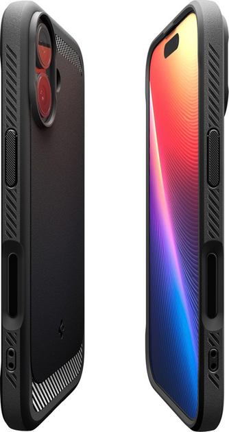 Etui plecki Spigen Rugged Armor MagSafe do Apple iPhone 17 Matte Black (8800283314991) - obraz 6