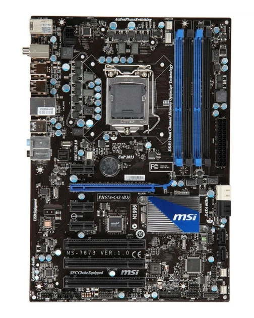 Материнская плата Socket 1155 MSI PH67A-C43 ( MS-7673 VER 1.0 Материнская плата Socket 1155 MSI PH67A-C43 ( MS-7673 VER 1.0