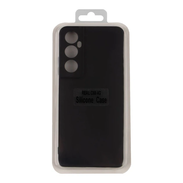 Чохол Premium Silicone Cover Full Camera (A) для Realme C65 4G Колір 18.Black - изображение 4