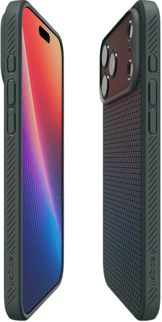 Etui Spigen Liquid Air na iPhone 17 Pro Max Dark Green (8800283313994) - obraz 8