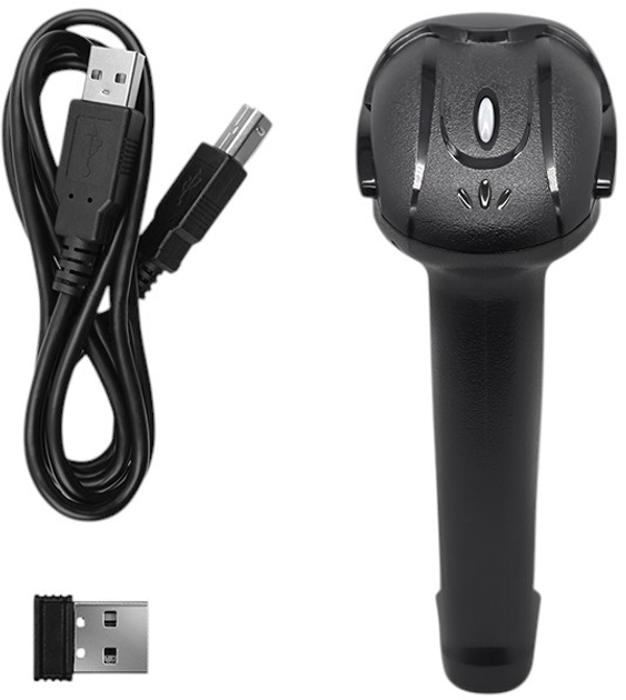 Bezprzewodowy skaner kodów kreskowych Qoltec 1D 2D USB 2.4G (5901878508566) - obraz 5