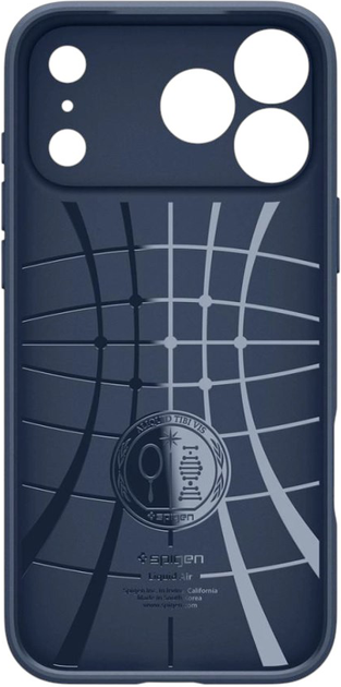 Etui Spigen Liquid Air na iPhone 17 Pro Deep Blue (8800283314649) - obraz 3