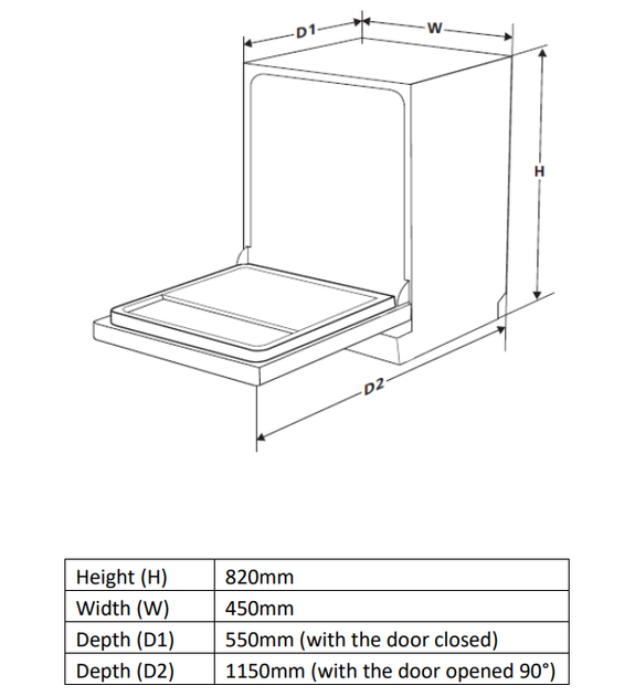 Вбудована посудомийна машина Heinner HDW-BIM45510E++ - зображення 3