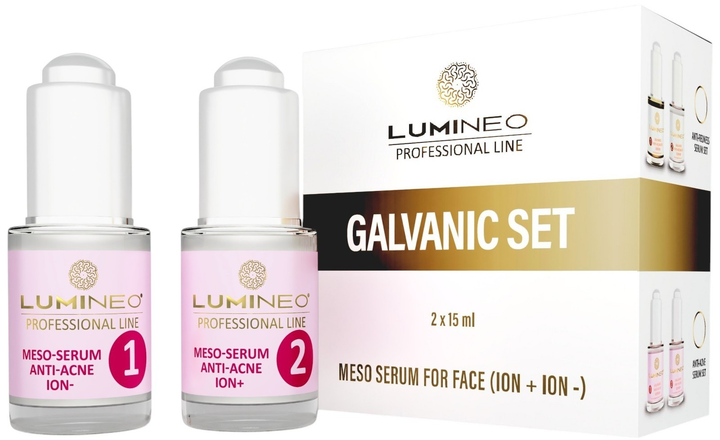 Набір сироваток для обличчя Lumineo Galvanic Meso Anti-Acne від висипань 2 x 15 мл (5904726872673) - зображення 1