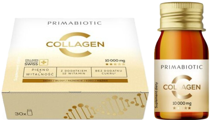 Suplement diety Primabiotic Collagen 10000 mg 30 butelek po 30 ml (5906186769937) - obraz 1