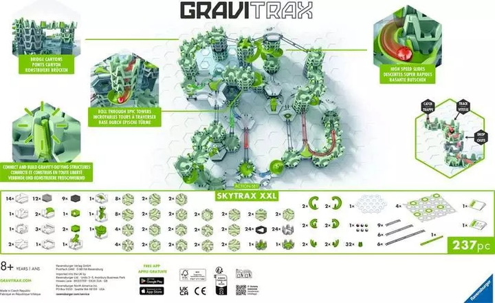 Стартовий набір Ravensburger Gravitrax Skytrax XXL 25960 (4005556259601) - зображення 6
