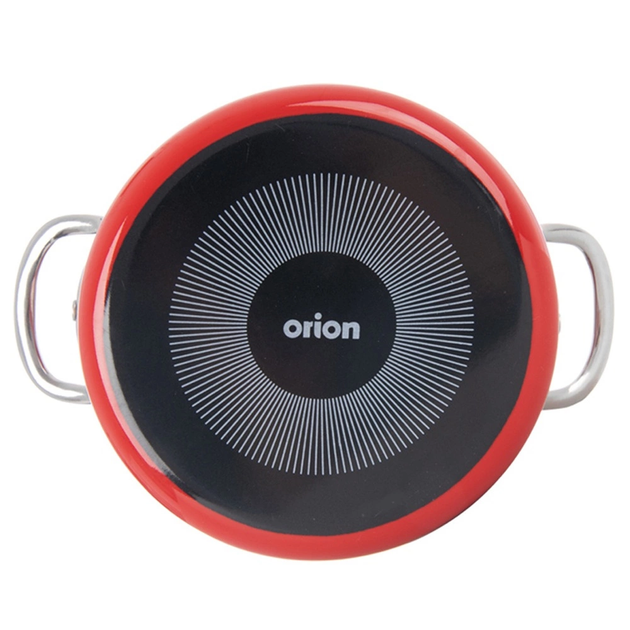 Каструля Orion Tecka емальована червона 2 л (8592381217433) - зображення 5