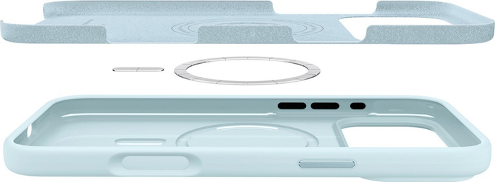Etui plecki Spigen Silicone Fit MagSafe do Apple iPhone 17 Pro Light Blue (8800283314700) - obraz 6
