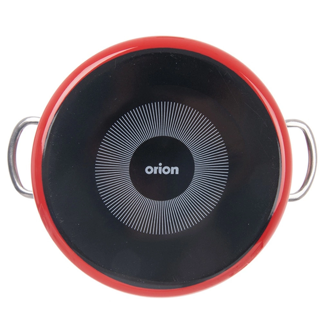 Каструля Orion Tecka емальована червона 4 л (8592381217457) - зображення 5
