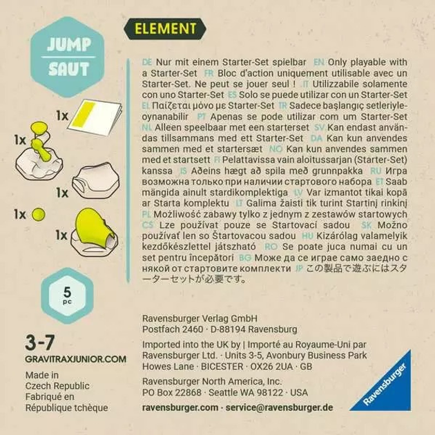 Zestaw do zabawy Ravensburger Gravitrax Junior Skaczący element 23749 (4005556237494) - obraz 5