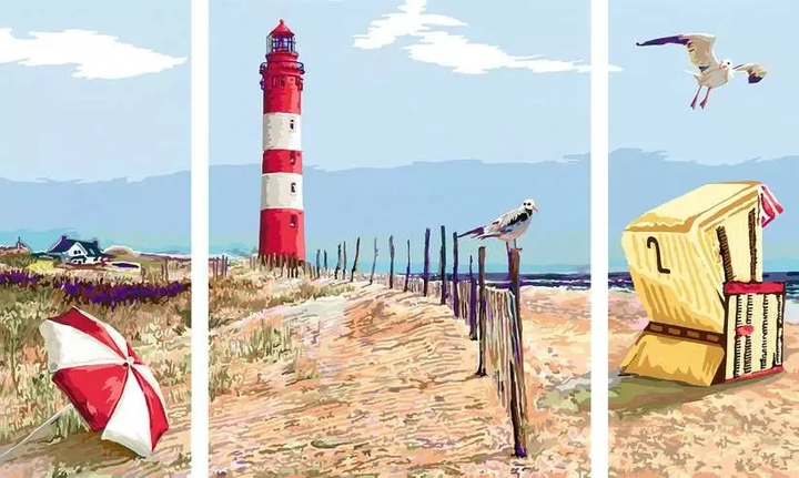 Malowanie po numerach Ravensburger CreArt Plaża 80 x 50 cm (4005556202775) - obraz 2