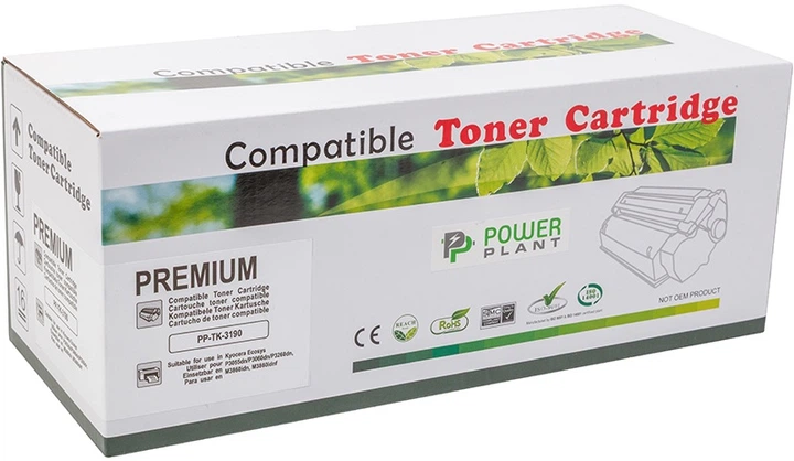 Картридж PowerPlant сумісний аналог Kyocera P3055dn (TK-3190) з чипом Black (PP-TK-3190) - зображення 4