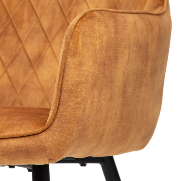 Krzesło do kuchni i salonu HOMLA 894461 SATORI 57 x 59 x 84 cm Musztardowe (5904183894461) - obraz 5